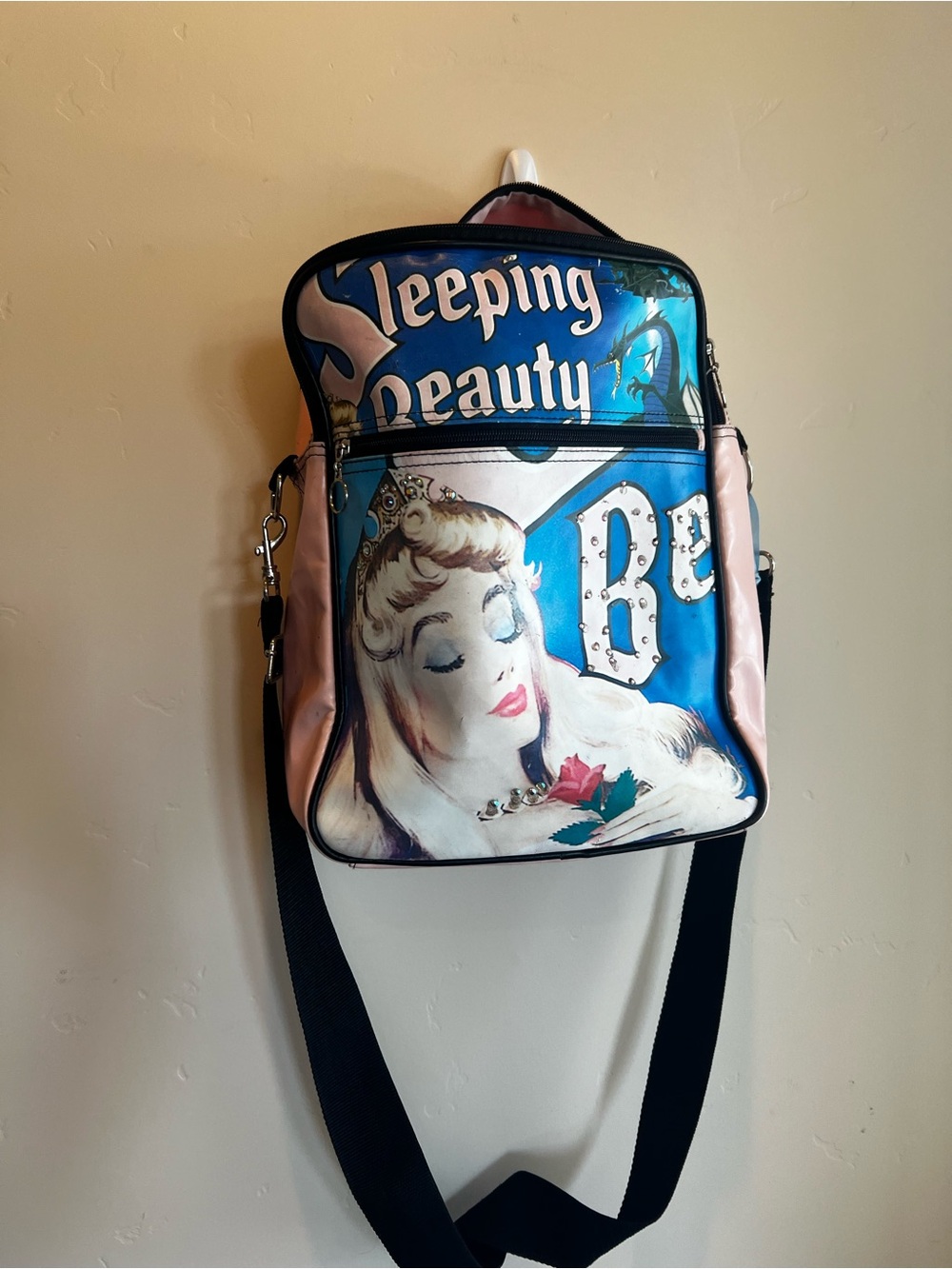 Disney Sleeping Beauty Crossbody Bag - Pink and Blue - Picture 9 of 16